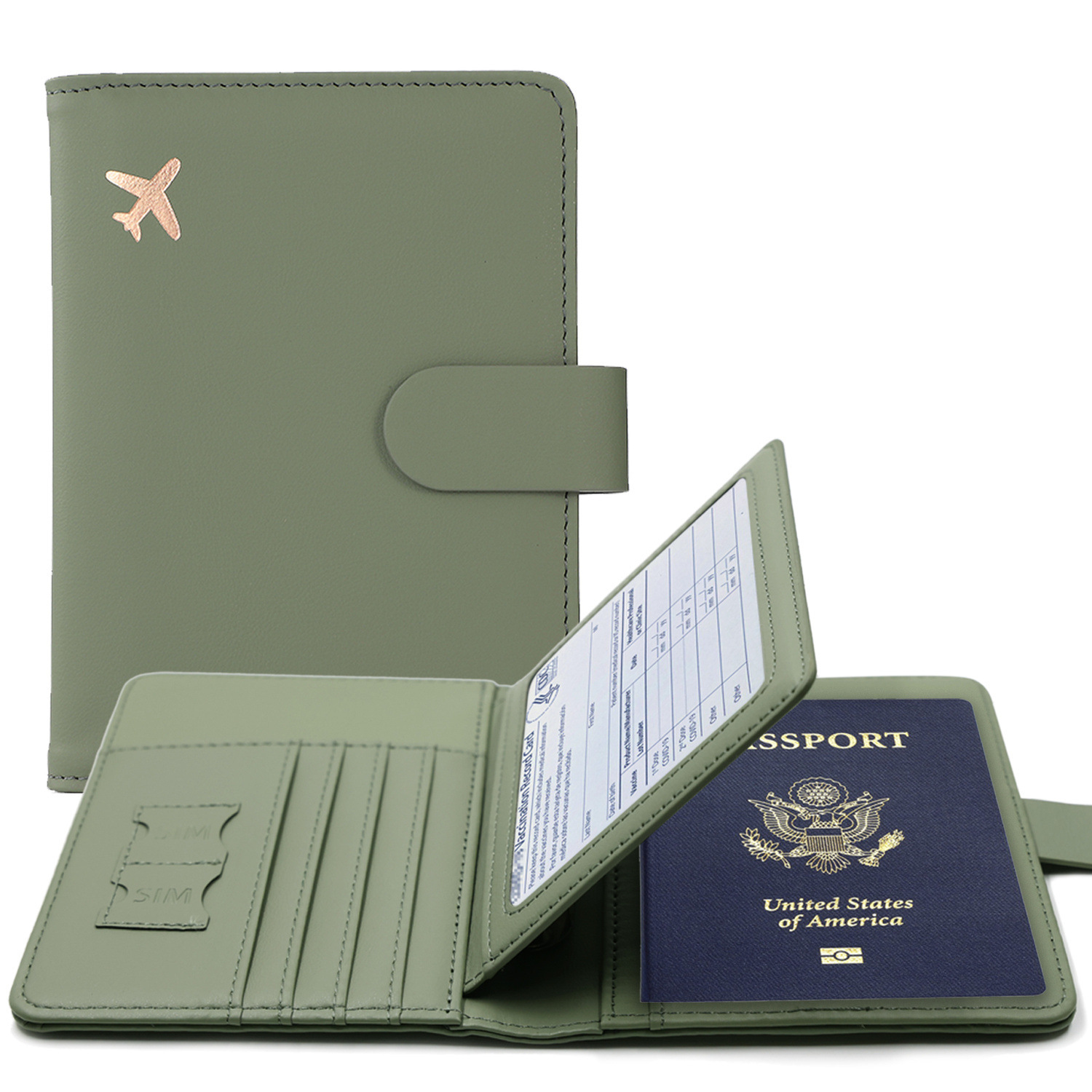 Travel Accessories Plane - RFID Passport Cover Case Passport Holder