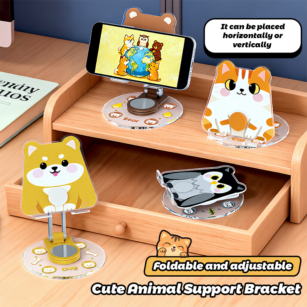 Cute Animal Phone Stand 360 Ro - Travel Accessories Officeworks recension och pris