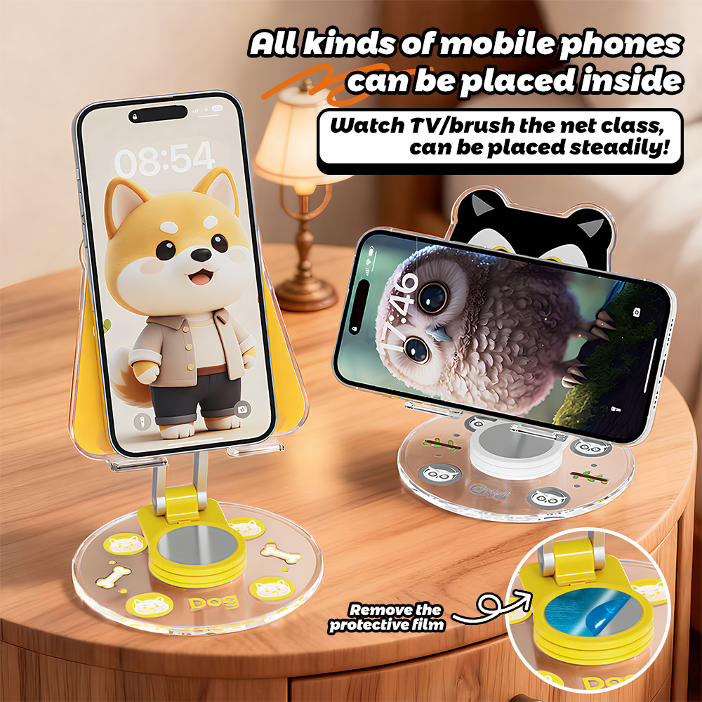 Cute Animal Phone Stand 360 Ro - Travel Accessories Officeworks recension och pris
