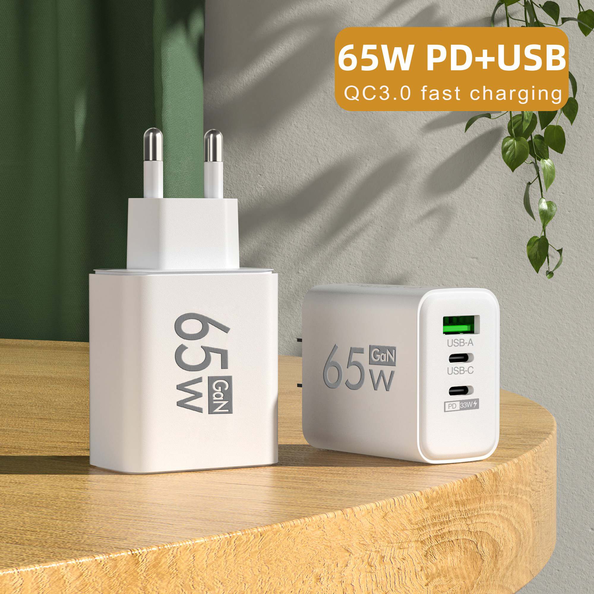 65W GaN USB C Wall Charger 3-P - Travel Accessories Iphone recension och pris