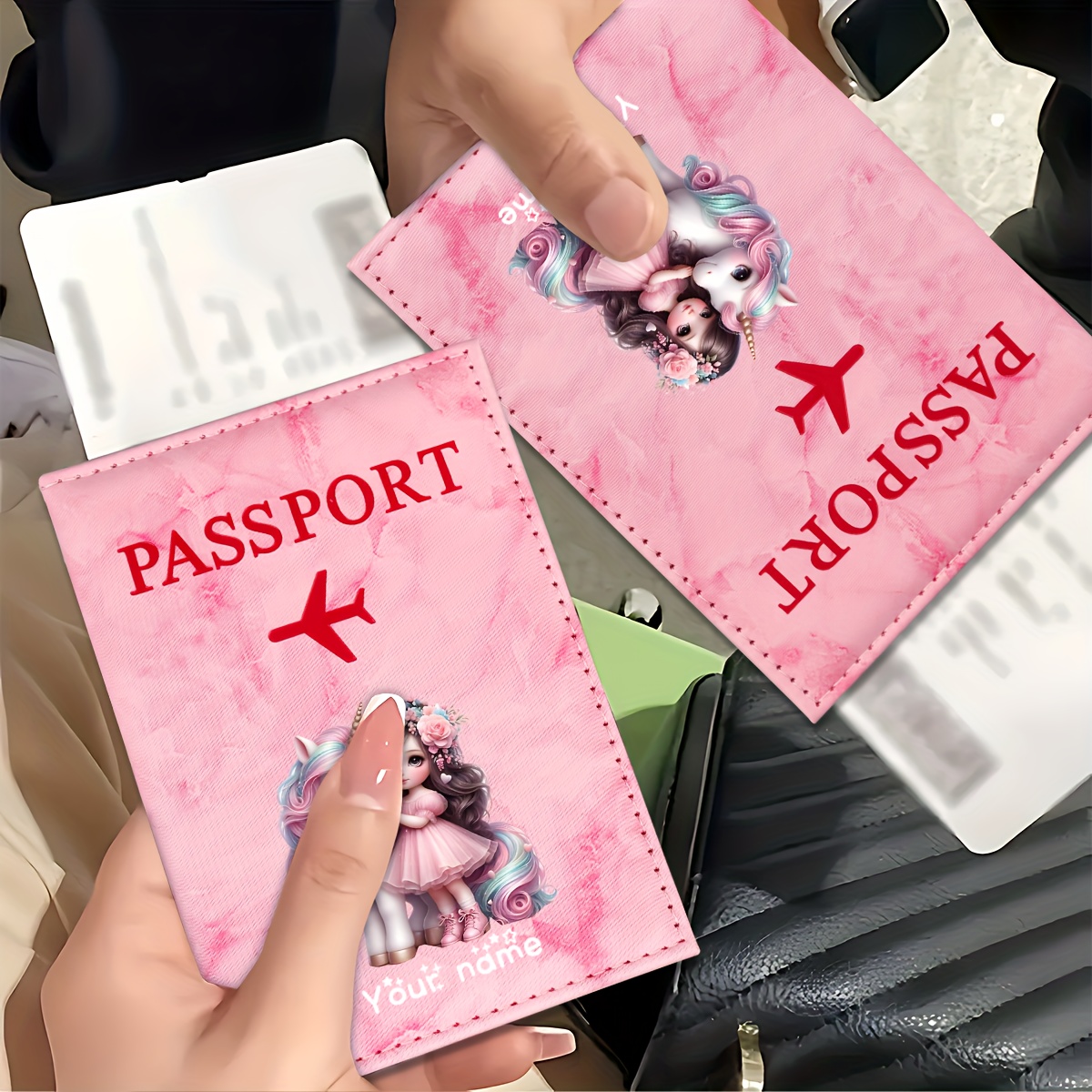 Unicorn Girl Pattern PU Passpo - Travel Accessories Plane recension och pris