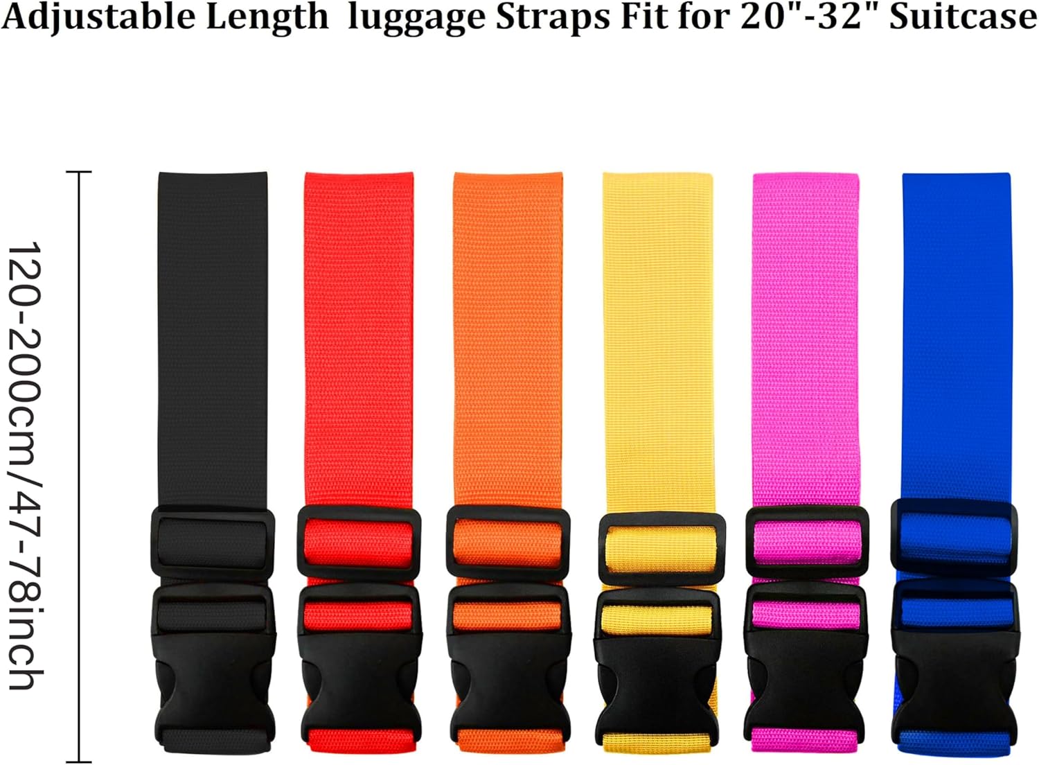 2 Pack Adjustable Luggage Stra - Travel Accessories Plane recension och pris