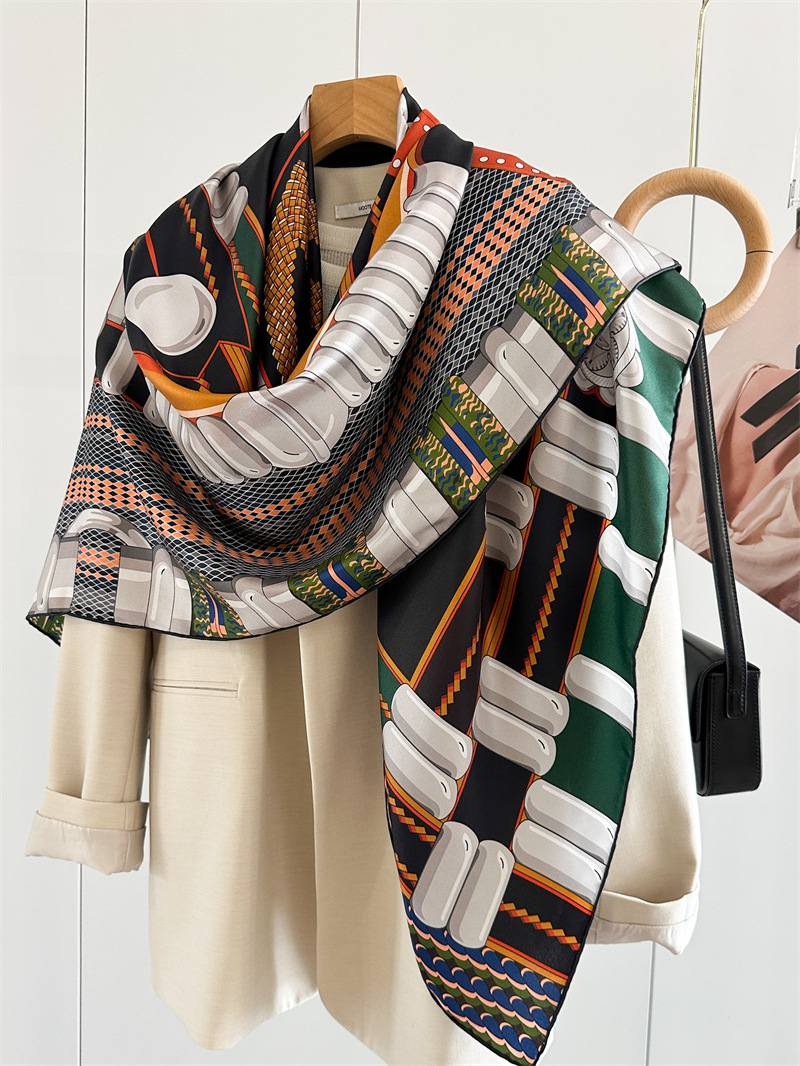Saddle Print Silk Scarf Luxury - Travel Accessories For Women recension och pris