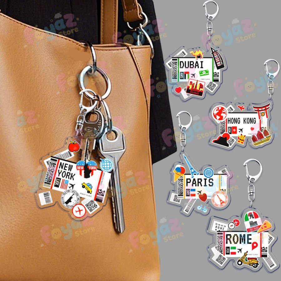 Retro Traveling Plane Keychain - Travel Accessories Plane recension och pris