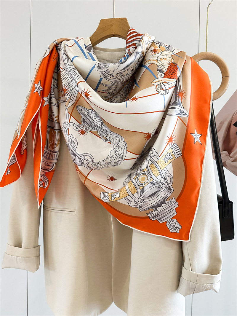 Luxury Brand Scarf Large Silk  - Travel Accessories For Women recension och pris