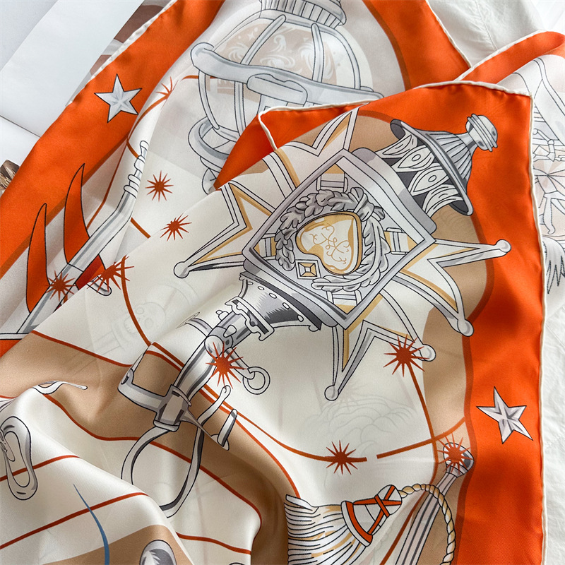 Luxury Brand Scarf Large Silk  - Travel Accessories For Women recension och pris