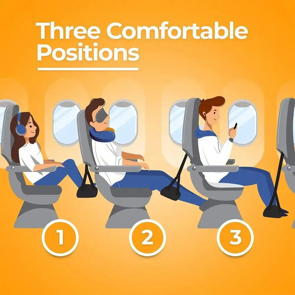 Travel Rest Hanging Footstool  - Travel Accessories Plane recension och pris