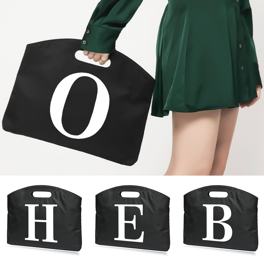 White Letter Printed Briefcase - Travel Accessories Officeworks recension och pris