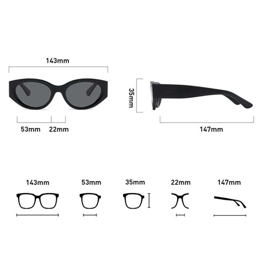 Women Men Classic Cat-Eye Pola - Travel Accessories Brand recension och pris