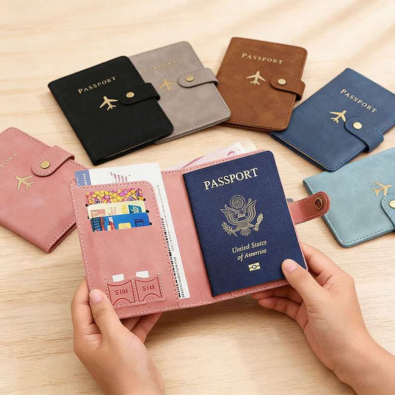 Leather Passport Holder Covers - Travel Accessories Plane recension och pris