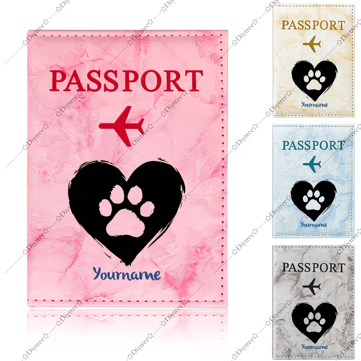 Custom Heart And Paw Print Pet - Travel Accessories Useful recension och pris